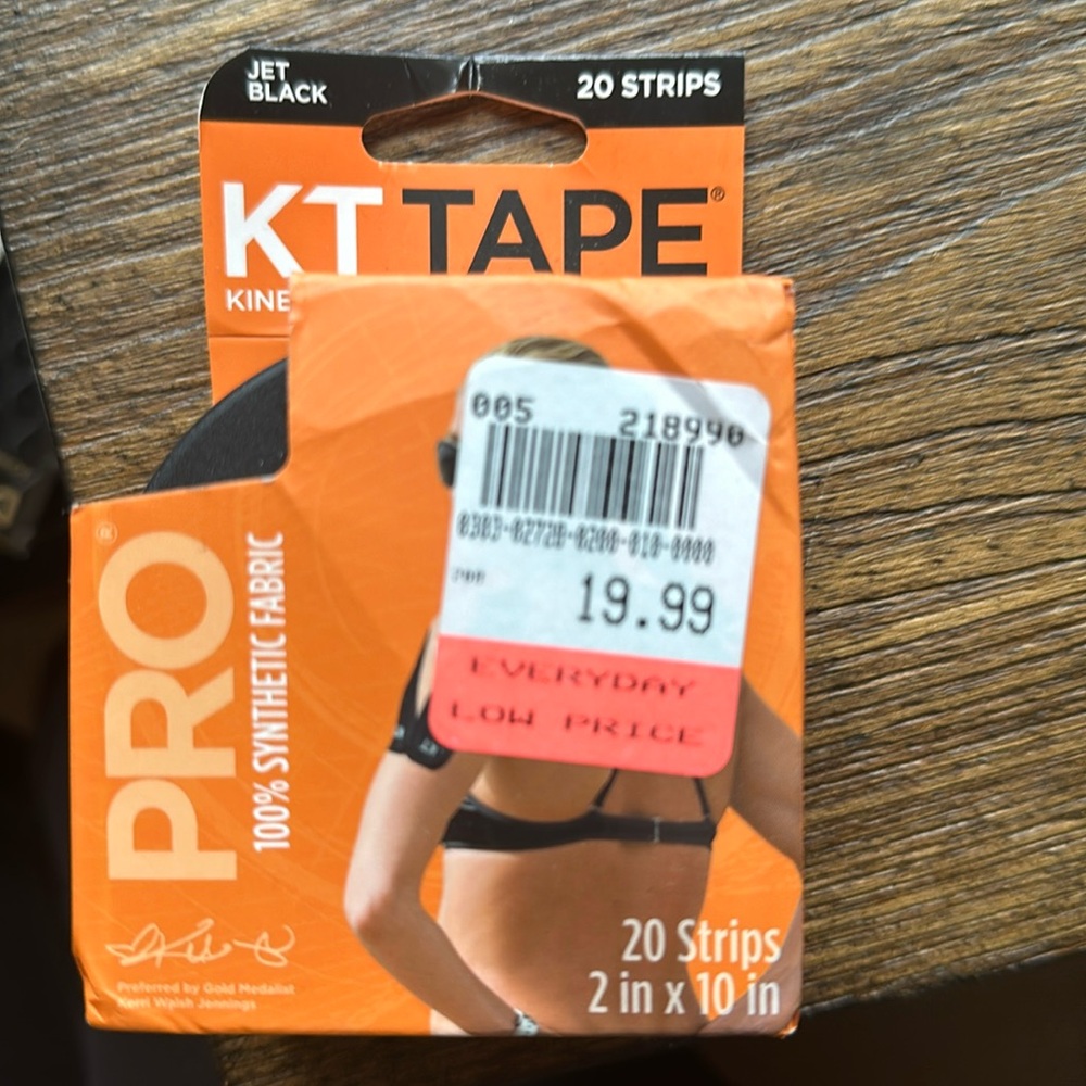 KT Tape Pro jet black 20 strips NWT